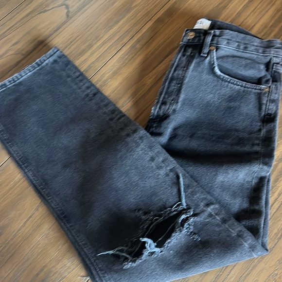 AGOLDE 90's Mid Rise Loose in Smokestack Size 27. Black jeans - Picture 4 of 8